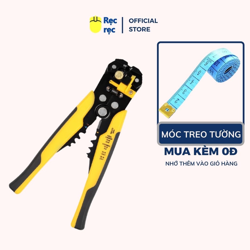 Kìm tuốt dây điện, dây cáp, bấm cos đa năng 0.2 - 6mm