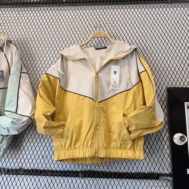 Áo Khoác Dù Nhẹ Nữ Phối Màu Viền Gân sọc Siêu Đẹp HM99 - ĐĂNG QUANG FASHION