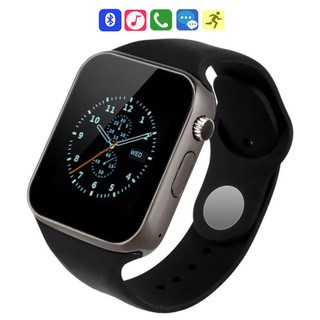 Đồng Hồ Thông Minh Smatwatch A8Li (Viền Đen, Dây Đen) Lắp sim nghe gọi