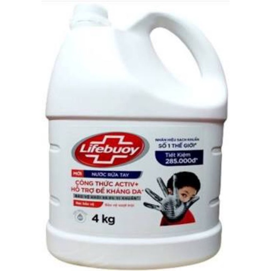 Nước rửa tay Lifebuoy Chuyên dụng Bảo vệ vượt trội Đỏ 4KG MẪU MỚI