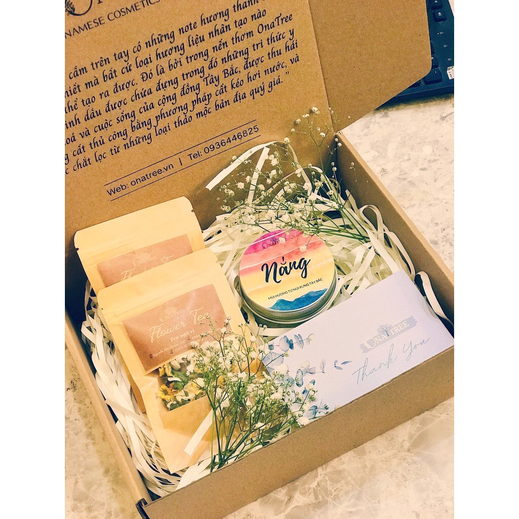 Set Quà Tặng Nến Thơm ONATREE 8 Mùi Hương Tặng Sinh Nhật Bạn Gái Bạn Trai