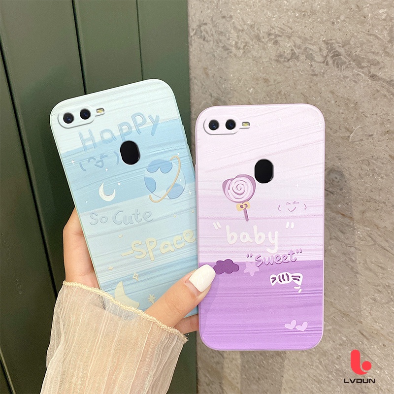 Ốp lưng oppo a5s a12 f9 cute cartoon case oppo a7 oppo f9 a12 a7 a5s soft silicone case