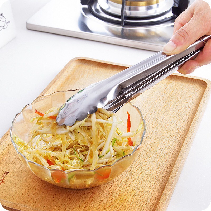 Kẹp inox gắp thức ăn, đồ nóng, đá 88104 SHOP SIÊU RẺ 88
