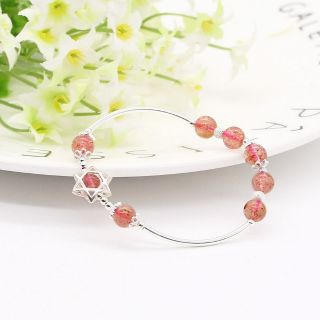 Lắc tay bạc s925 đá hồng đẹp