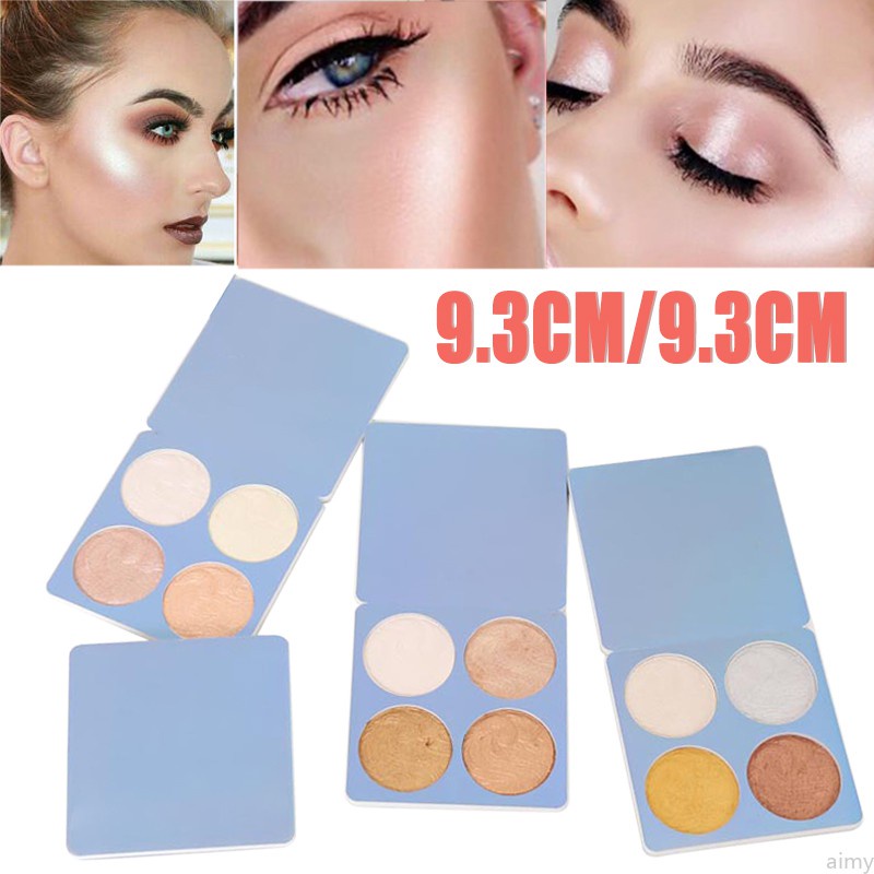 (Hàng Mới Về) Bảng Màu Phấn Bắt Sáng 4 Màu Sắc Kết Hợp Thời Trang
