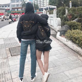 Áo khoác kaki lưng đầu sói