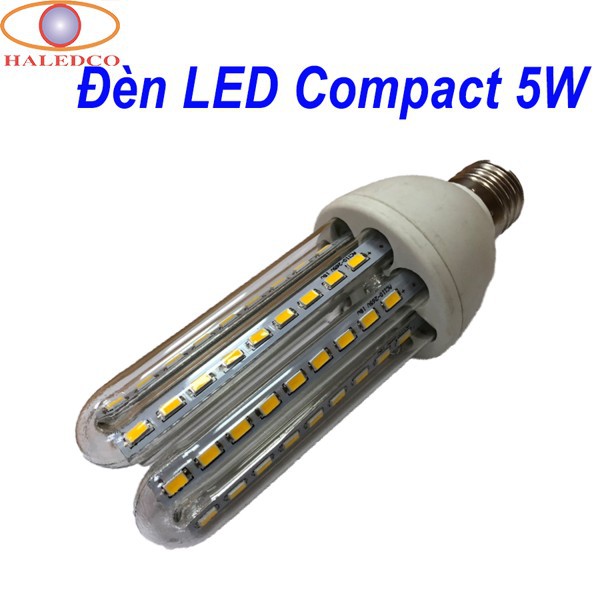 Đèn LED compact 5W HALEDCO đui E27 siêu sáng – BH 1 năm