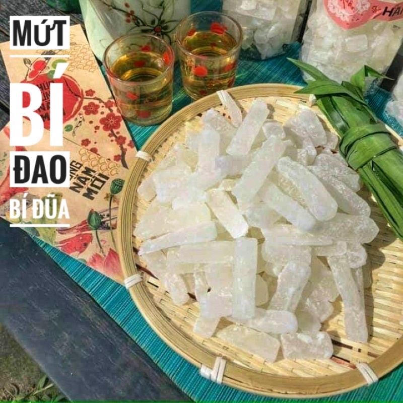(Loại Ngon Ko Tẩy Trắng) Mứt Bí Đao Đũa Ngọt Thanh Hũ 500Gr