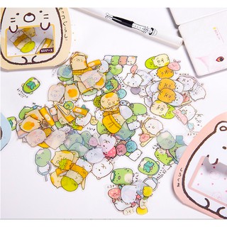 Z0509 Sticker Trang Trí Loạt Động Vật Nhỏ Dễ Thương Bukao