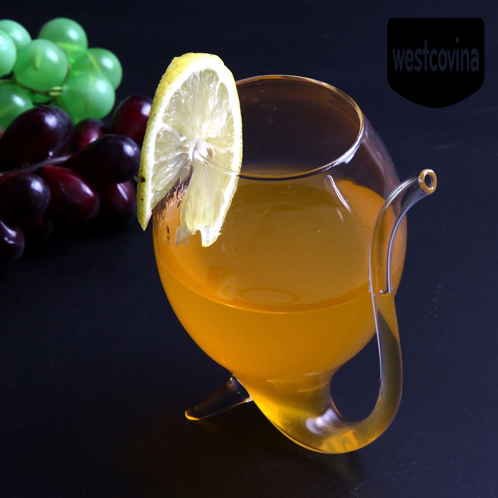 [Hot]☀ Ly Uống Rượu Chịu Nhiệt Kèm Ống Hút