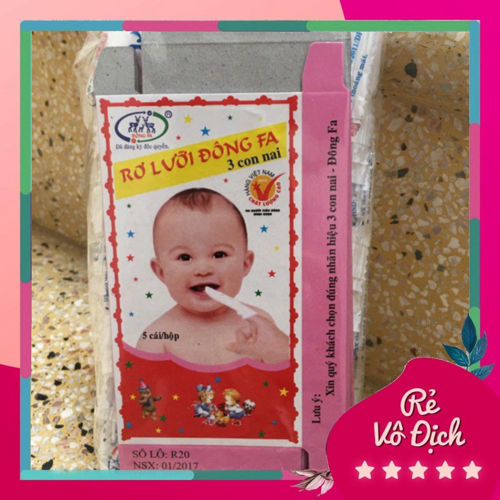 Rơ lưỡi, gạc tưa lưỡi Đông Pha (Gói 10 hộp 50 chiếc) cho bé BONBON KIDS