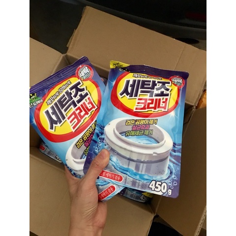 Bột tẩy lồng máy giặt - Vệ sinh lồng máy giặt Sandokkaebi Hàn Quốc 45g.