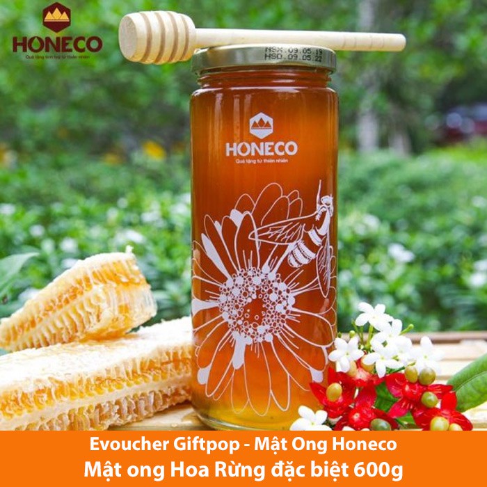 Toàn Quốc [Evoucher] Miễn phí giao hàng Mật Ong Honeco - Sản phẩm Mật ong hoa rừng đặc biệt 600g trị giá 550.000 VNĐ