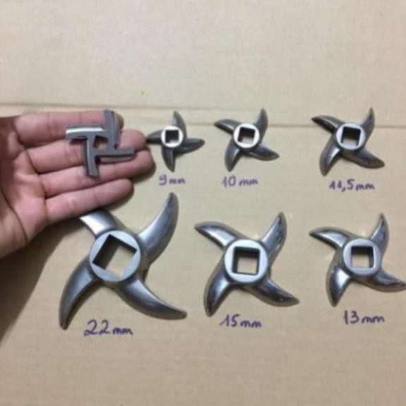 Lưỡi cho máy xay thịt kèm kích thước lỗ trục