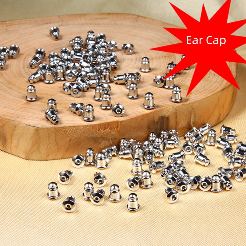 Đôi khuyên tai thép titan đính pha lê xinh xắn dành cho nam và nữ