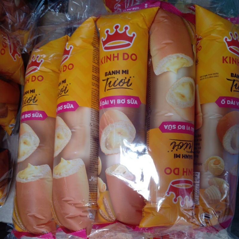 COMBO 5 CÁI BÁNH MÌ TƯƠI Ổ DÀI KINH ĐÔHSD:10->13 NGÀY