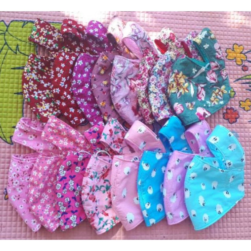 Khẩu trang ninja vải cotton hoa 3 lớp che kín mặt chất lượng cao bảo vệ sức khỏe