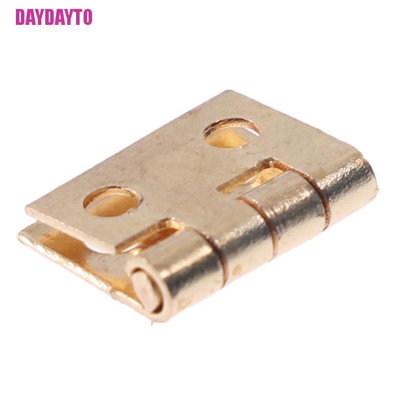 Set 20 Bản Lề Cửa Mini Bằng Đồng Thau Mạ Kim Loại