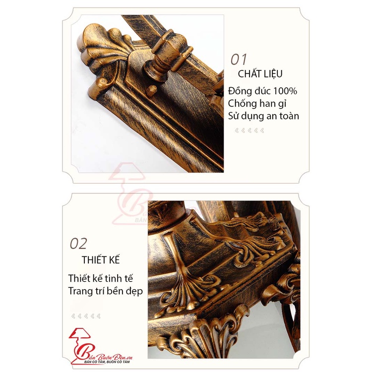 Đèn Gắn Tường Ngoài Trời ĐÈN TRANG TRÍ GIÁ BUÔN  Thiết Kế Theo Phong Cách Châu Âu Khung Nhôm Chắc Chắn 028