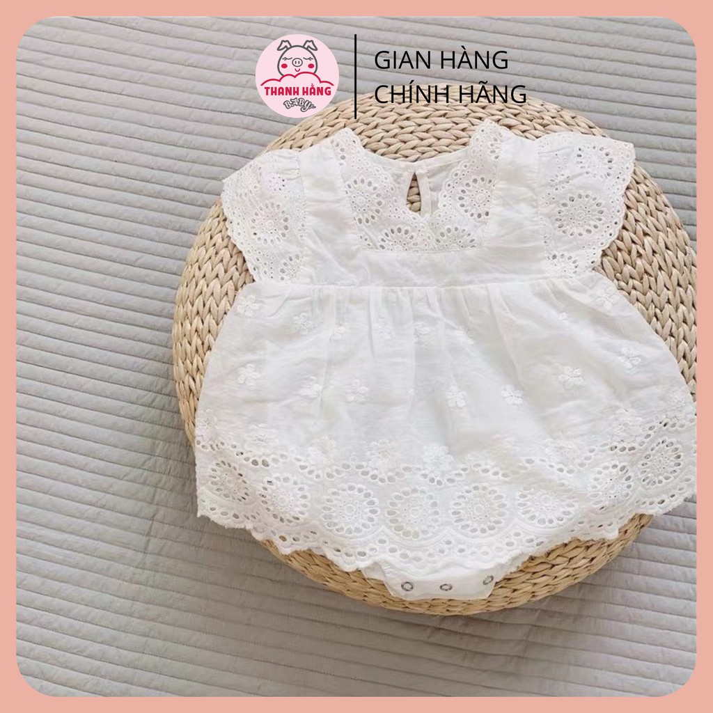 Váy Công Chúa Bé Gái, Váy Ren Bé Gái Thanh Hằng Baby 5 Đến 13 Kg