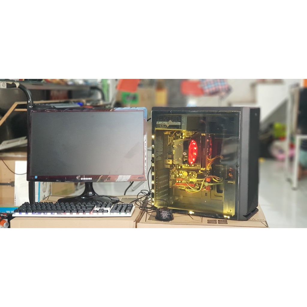 (HOT SALE) Máy vi tính chơi game lol max setting, A8 5600K, Ram 8GB, AMD Radeon HD 7560D, kèm màn hình 22inch