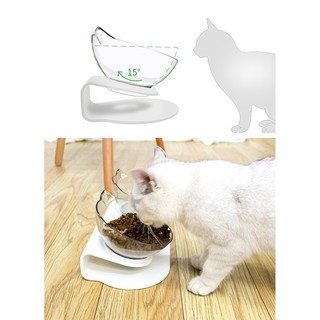 BÁT ĐÔI TRONG SUỐT MẶT MÈO KÈM KHAY ĐỠ NGHIÊNG