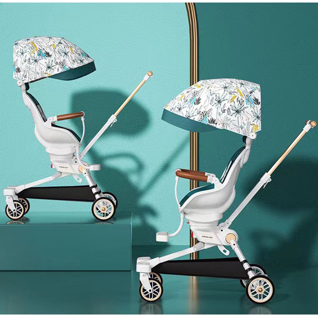 XE ĐẨY ĐẢO CHIỀU GẤP GỌN CÓ CHẾ ĐỘ NGẢ TỰA LƯNG V22 BAOBAOHAO