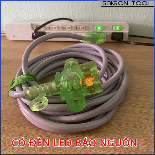 CUỘN DÂY ĐIỆN CAO SU KÈM Ổ CẮM PHÍCH CẮM ĐÚC CHỊU LỰC CAO