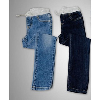 Quần Jean Bé Gái C&J Lưng Thun Màu Basic