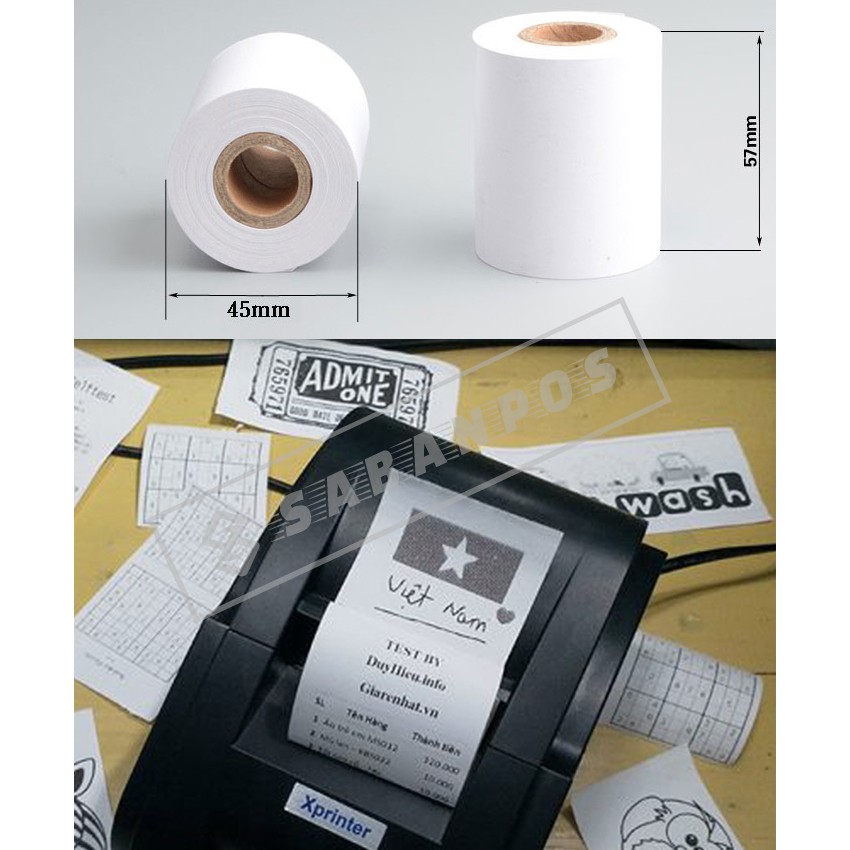 Máy in hóa đơn K58 Xprinter XP58IIH [BẢO HÀNH 12 THÁNG] + Free 5 cuộn giấy in - Sabanpos | BigBuy360 - bigbuy360.vn