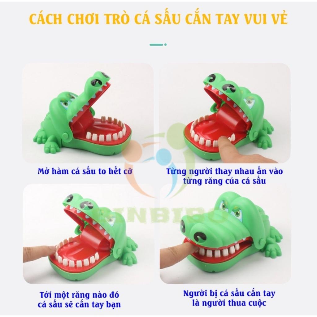 Cá sấu căn tay loại to đồ chơi cho bé cực vui nhộn - Binbibo