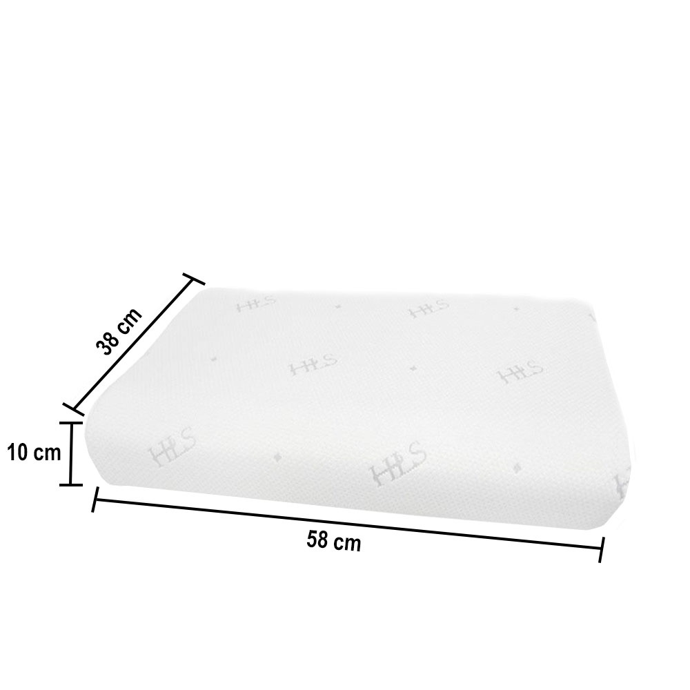 HomeBase HLS Gối sức khỏe bằng cao su mềm mại BELIN Thái Lan W58xD38xH10cm màu trắng