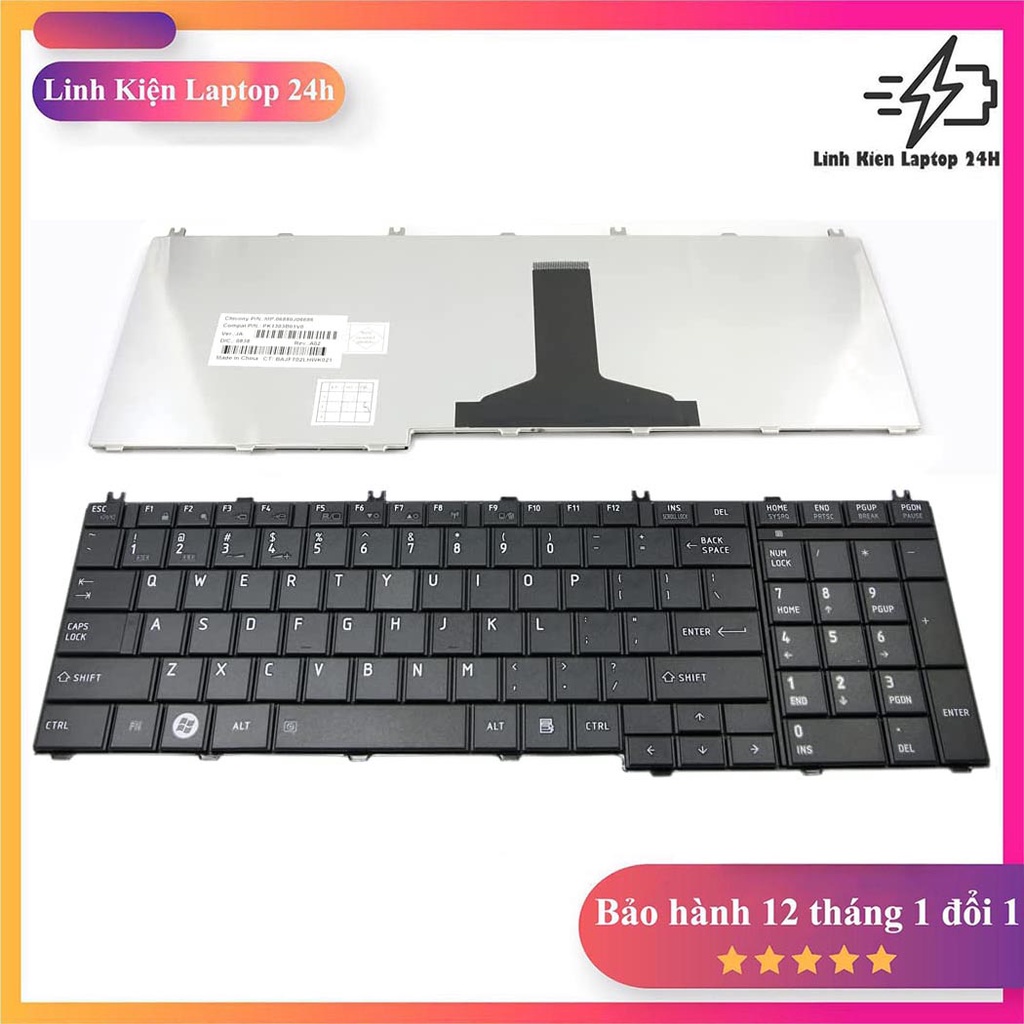 Bàn Phím Toshiba Satellite L650 L650D L655 L655D L670 L670D L675 L675D L750 L750D L755 L755D L770 L770D L775 L775D