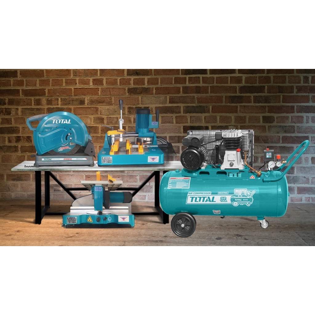 MÁY NÉN KHÍ CHẠY DÂY CUROA 100 LÍT 2.2 KW  TOTAL TC1301006 - HÀNG CHÍNH HÃNG