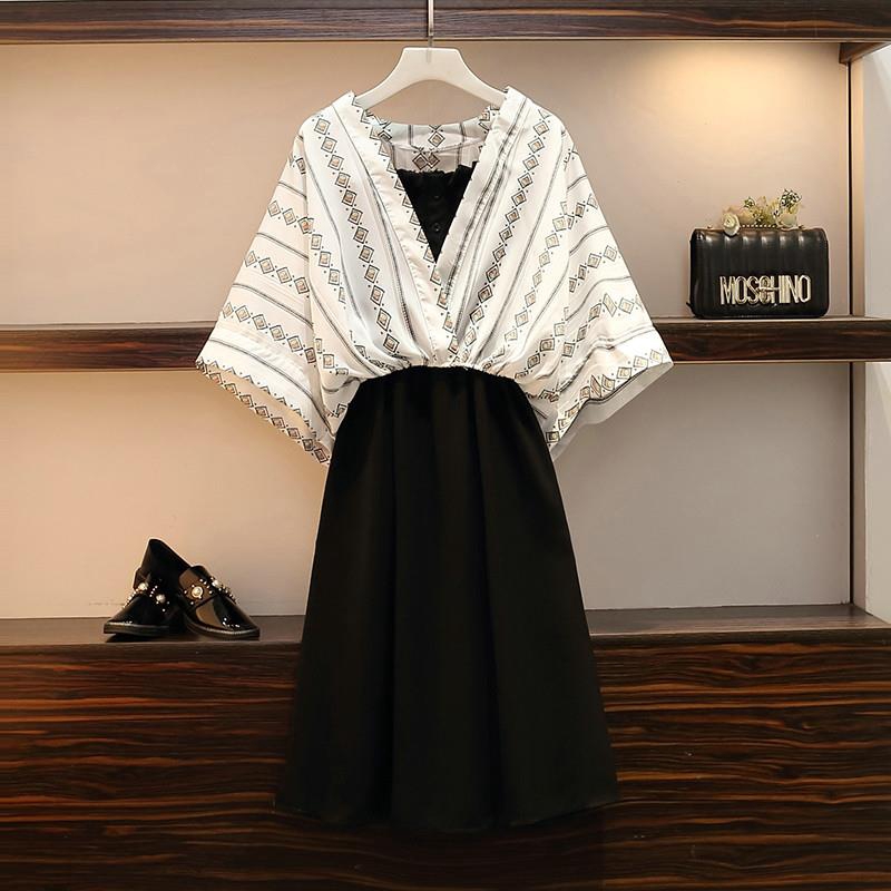 40-100kg☀M-4xl☀ Bộ Đầm Hai Mảnh Phong Cách Ngoại Cỡ Cho Phụ Nữ 200kg | BigBuy360 - bigbuy360.vn