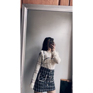 Áo sơ mi ren trắng