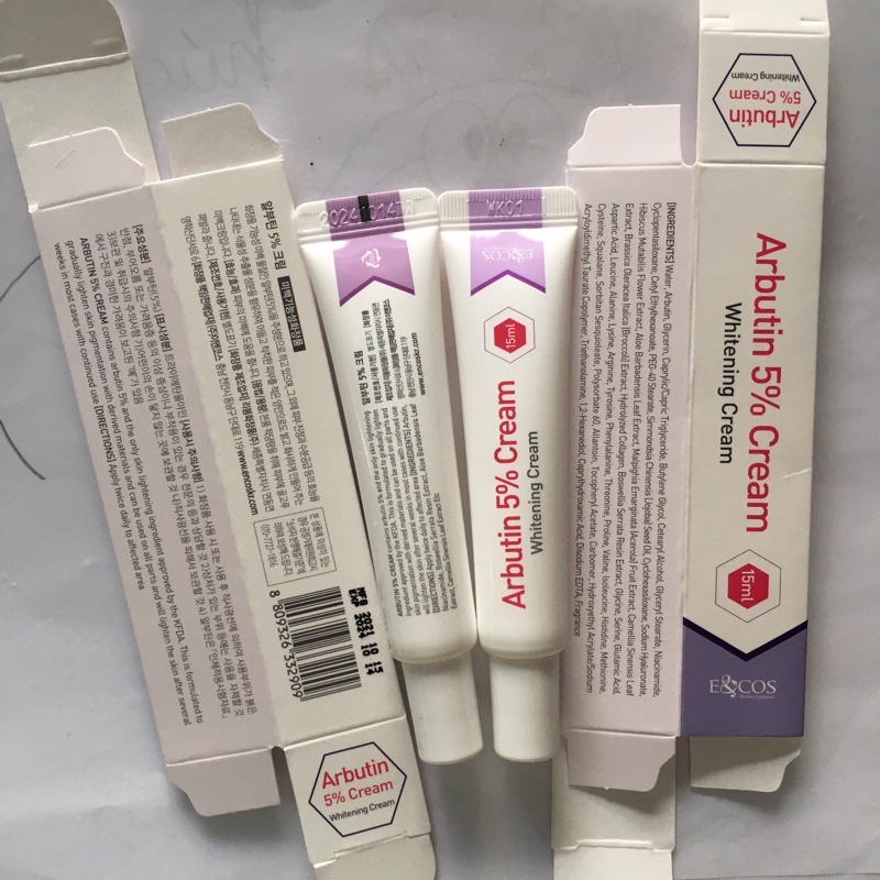 KEM ARBUTIN 5% ENCOS E&COS❤️FREESHIP❤️ BỘ DƯỠNG TRẮNG DA MỜ THÂM NÁM ALPHA ARBUTIN 5%