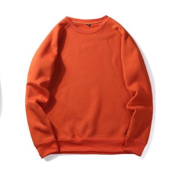 Áo Sweater trơn chất nỉ bông đủ màu phom rộng | BigBuy360 - bigbuy360.vn