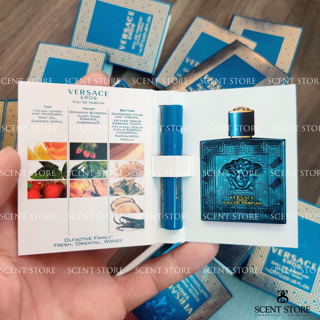Scentstorevn - Vial chính hãng nước hoa Versace Eros EDT, EDP, Parfum [1ml]