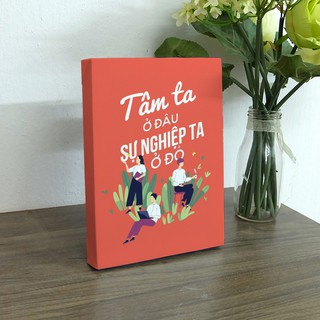 Tranh để bàn canvas slogan tạo động lực trang trí văn phòng Cocopic OFV083 - OFV102 20 mẫu tùy chọn