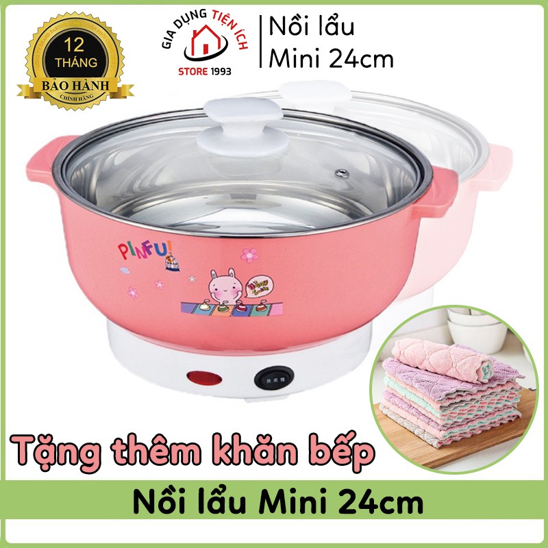 Nồi lẩu điện NIKA 26CM đáyINOX304 đa năng, công suất 1000w - BH 12 THÁNG, Nồi lẩu mini, Bếp ăn lẩu gia đình, Nồi lẩu cho