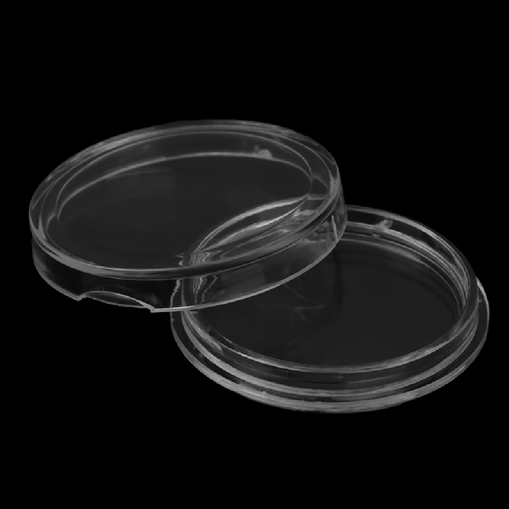 Set 10 Hộp Nhựa Tròn Trong Suốt Đựng Tiền Xu 22.5mm Xo94Bsyu