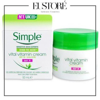 Kem dưỡng da Simple Vital Vitamin Day Cream - Vital Vitamin Night Cream - Quench Sleeping