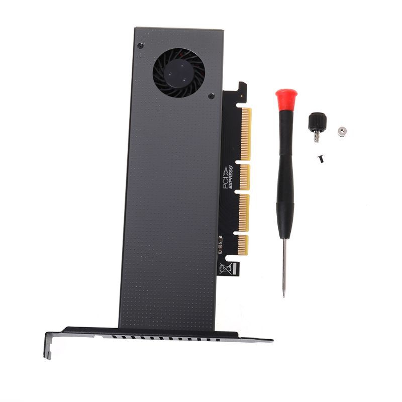 Thẻ Chuyển Đổi M.2 Nvme Sang Pcie3.0 Gen3 M.3 Tích Hợp Quạt Cho 2230-22110 Nvme Tiện Dụng