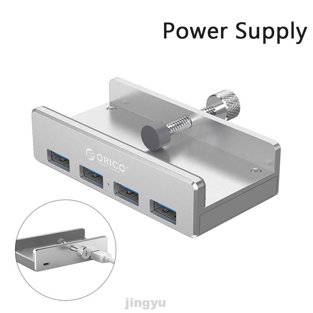 USB 3.0 hub 4 cổng sạc truyền dữ liệu di động với đèn báo LED kẹp hợp kim nhôm cho máy tính xách tay PC