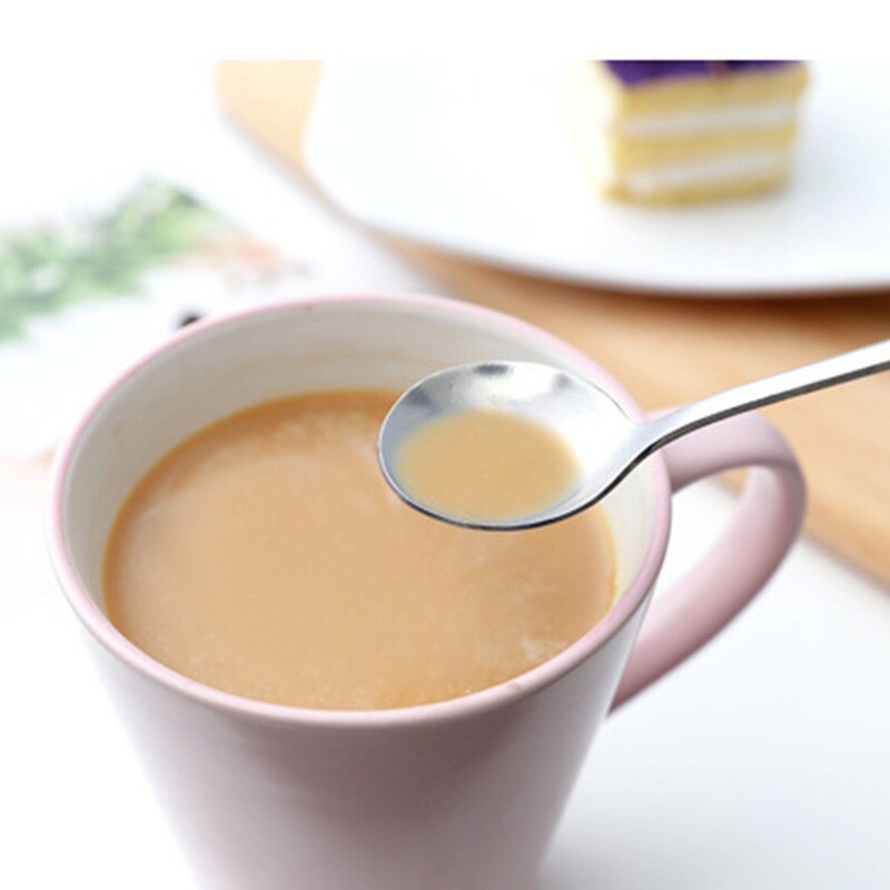 Muỗng cà phê thép không gỉ có tay cầm dài thiết kế sáng tạo tiện lợi cho nhà bếp