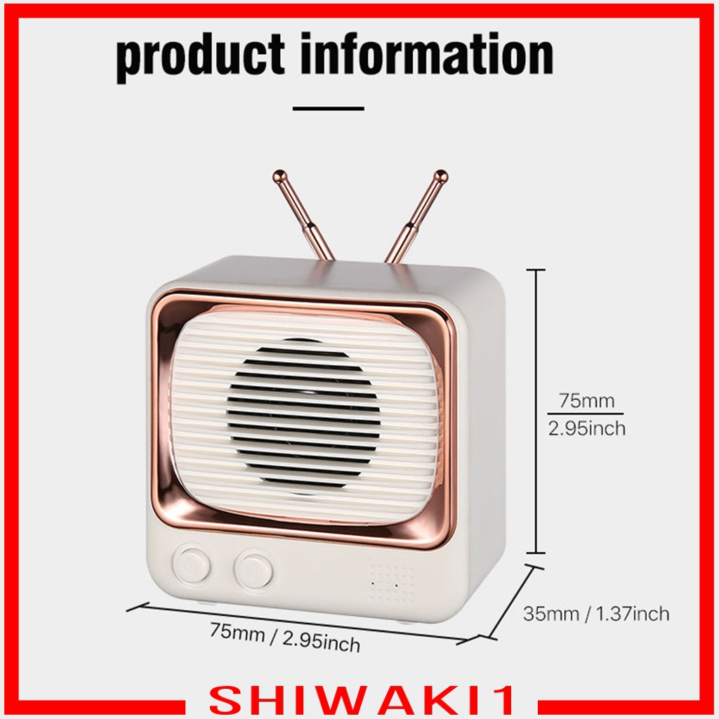 Loa Bluetooth Không Dây Mini Phong Cách Cổ Điển Shiwaki1