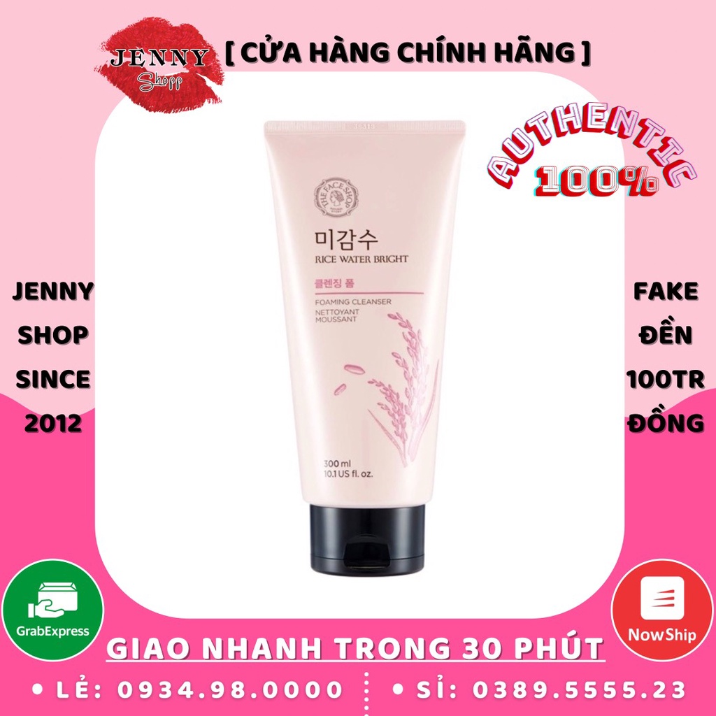 Sữa Rửa Mặt Gạo Hồng Rice Water Bright Cleansing Foam