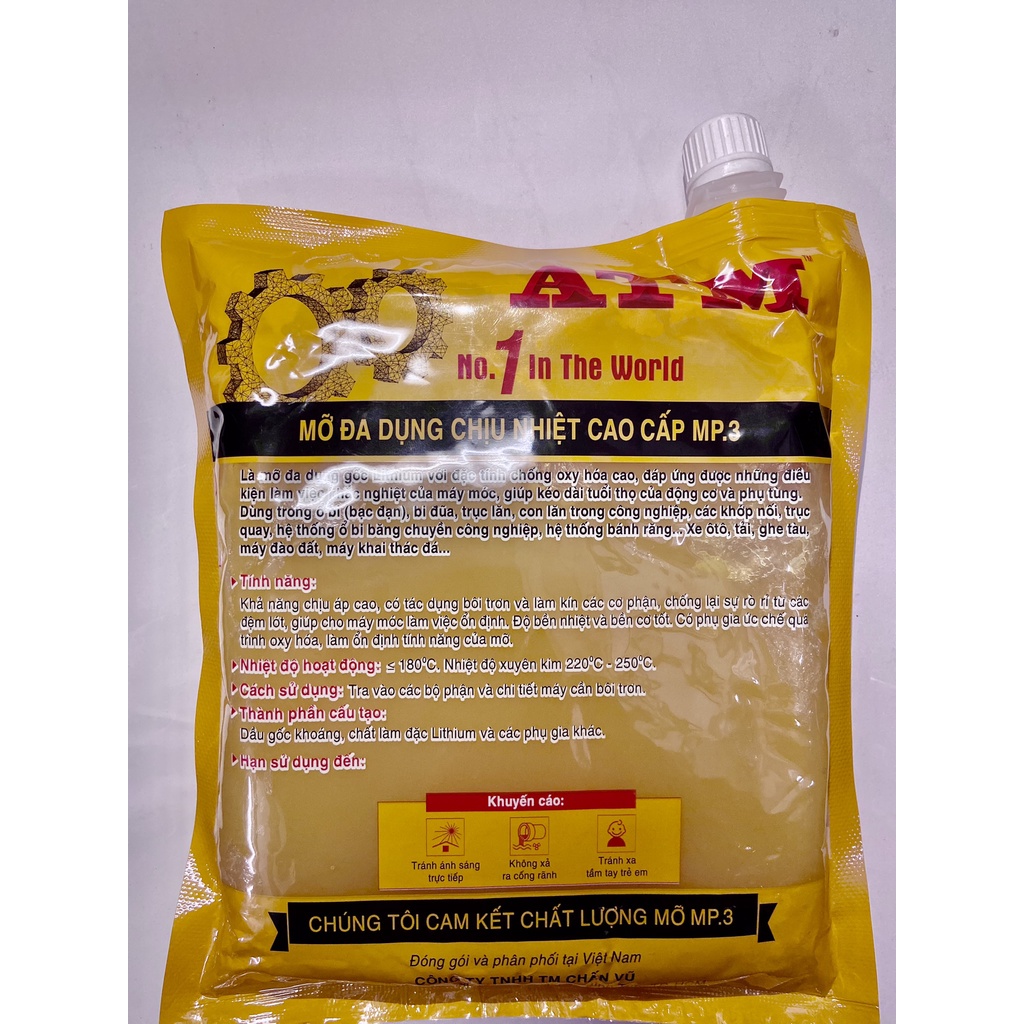 Mỡ bôi trơn chịu nhiệt ATM chống oxy hoá cao gói 900g - CS0000017