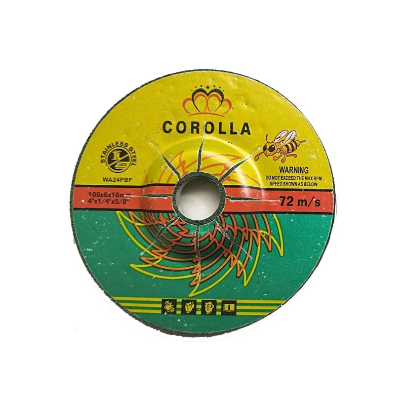 Hộp 25 viên Đá Mài Vảy Cá, Mài Inox, kim loại thương hiệu Corolla phi 100mm